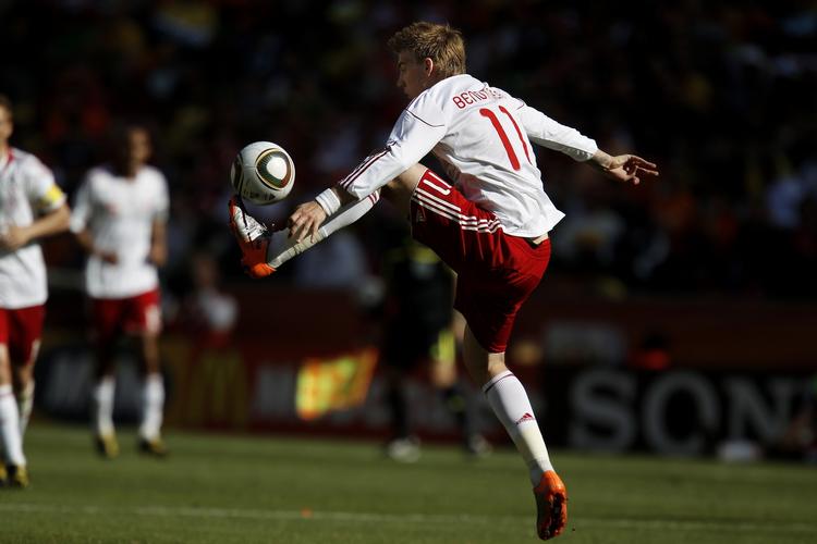 Opitimist. Nicklas Bendtner tror fortsat på, at Danmark kan gå videre ved VM. 