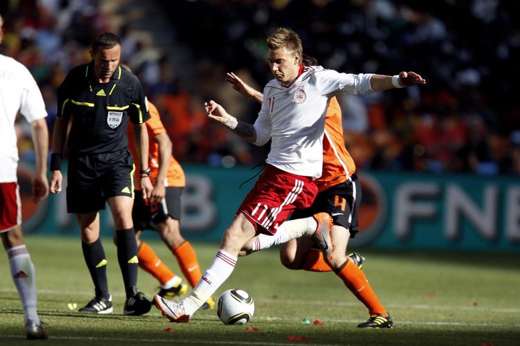 svækket. Norges landstræner Egil 'Drillo' Olsen var ikke imponeret af Nicklas Bendtner og den danske offensiv mod Holland. 