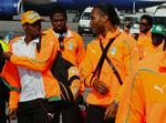 albuebrud. Didier Drogba fik et brud på albuen i testkampen mod Japan, men får lov at spille med en støtteskinne ved VM. Arkivfoto. 