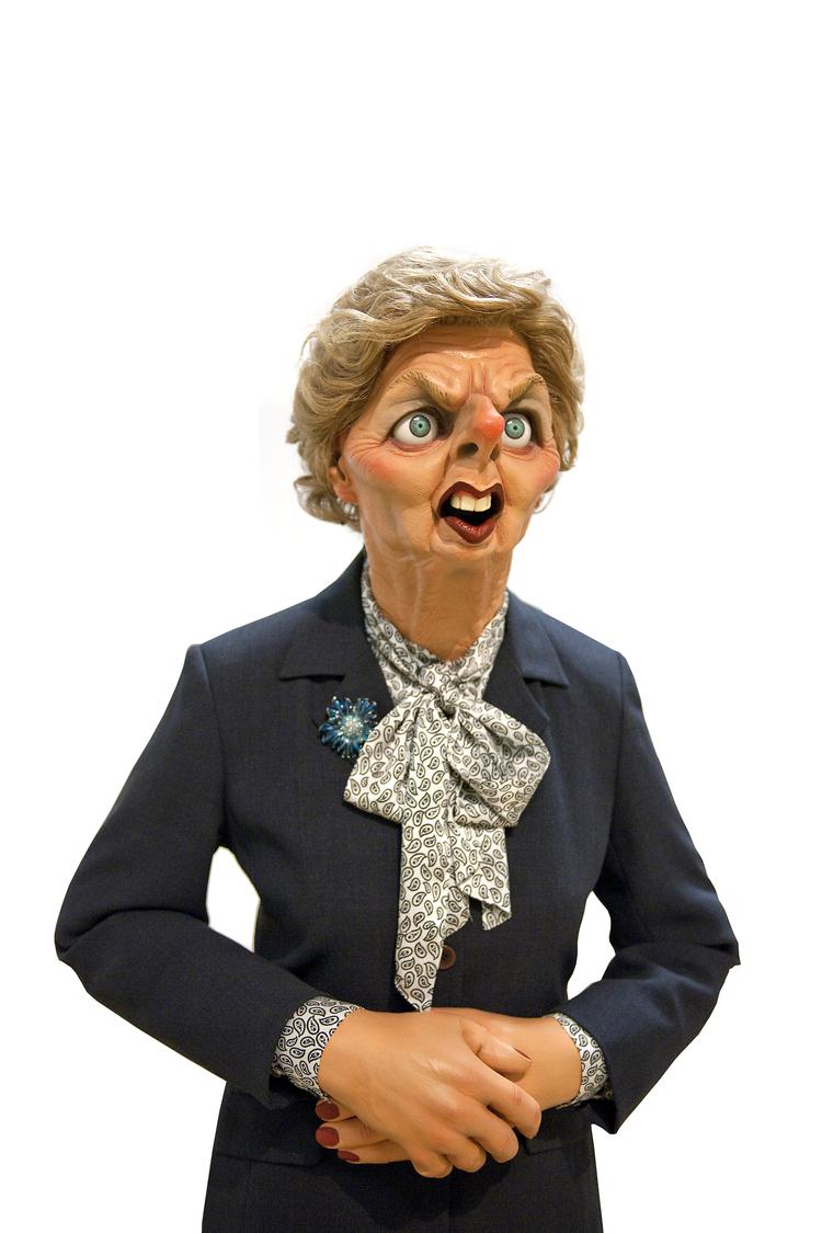 Satire. Margaret Thatcher, 1989. 