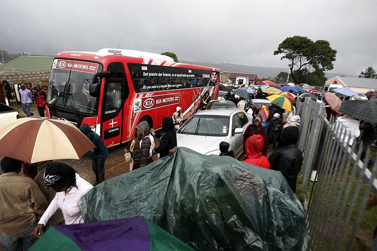 AFLYST. Endnu et regnvejr i Knysna har medført aflysninger for danskerne, der i onsdags ikke kom i 'kamp' i Bongani og i dag måtte droppe en træning. Arkivfoto. 