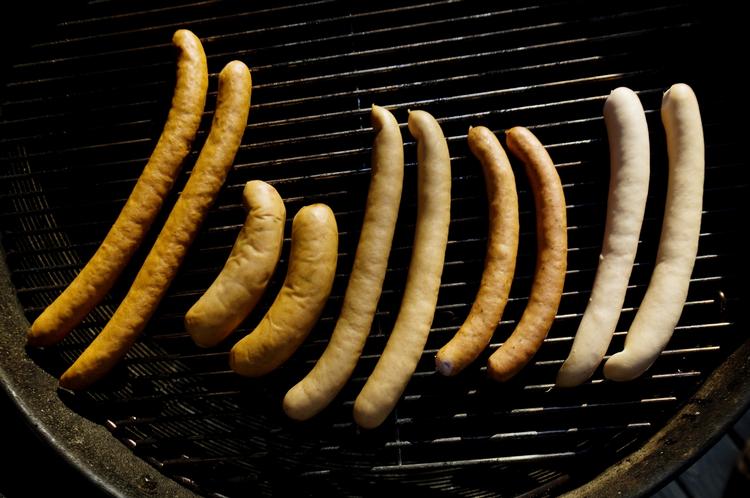 Test af ostepølser. 