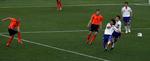sejrsmålet. Med et hug fra kanten af straffesparksfeltet scorer Wesley Sneijder til 1-0. 