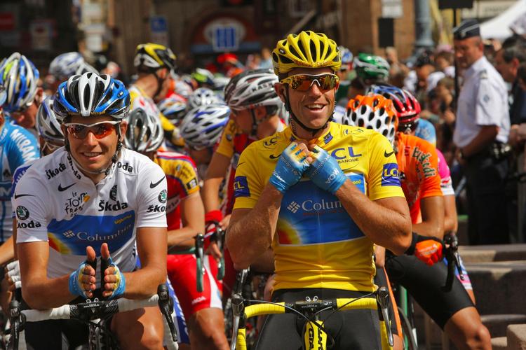 Thomas Lövkvist (tv.) vandt det 190 km lange éndagsløb Monte Paschi Eroica. Arkivfoto. 