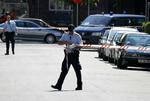 Skud. Politiet har afspærret et større område omkring Forum på Frederiksberg i København. 