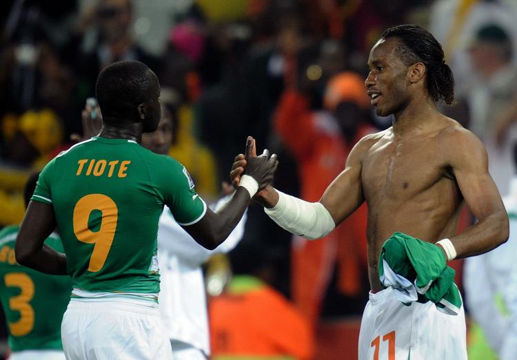 TILFREDS. Didier Drogba synes, at han og Elfenbenskysten har leveret en god præstation ved VM. 