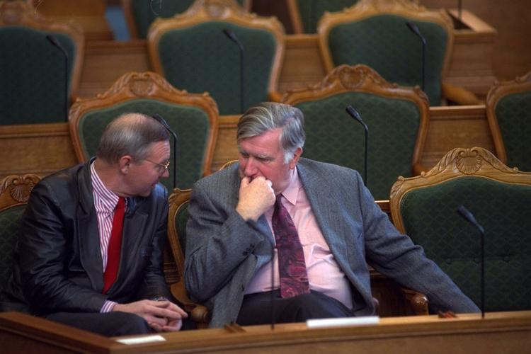 »Partiformandens ombytning af ministerstol og afbud til det arktiske møde har betydet, at hendes personlige aktier er faldet afgørende«, siger Torben Rechendorff (th.). (Arkivfoto) 