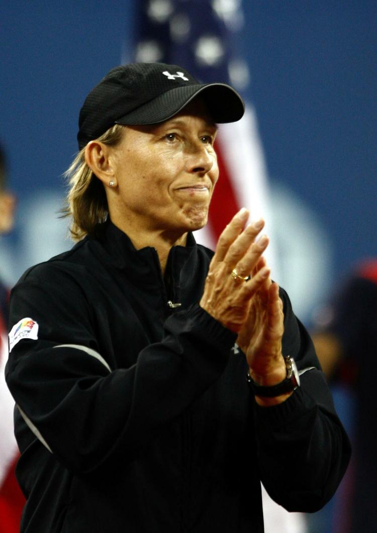 Caroline Wozniacki skal forbedre sin serv og sin forhånd, mener den tidligere verdens-etter Martina Navratilova. (Arkivfoto) 