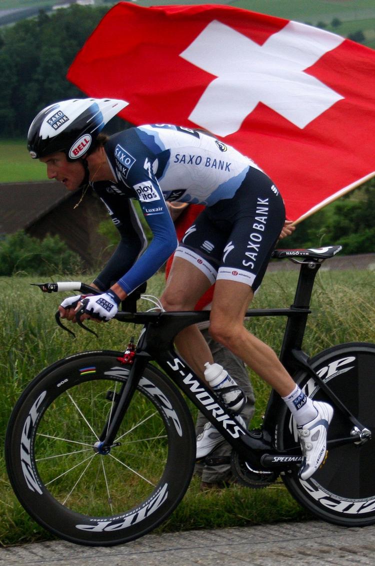 Superstjerne. Fränk Schleck kan kører Tour de France i den luxembourgske mestertrøje. 
