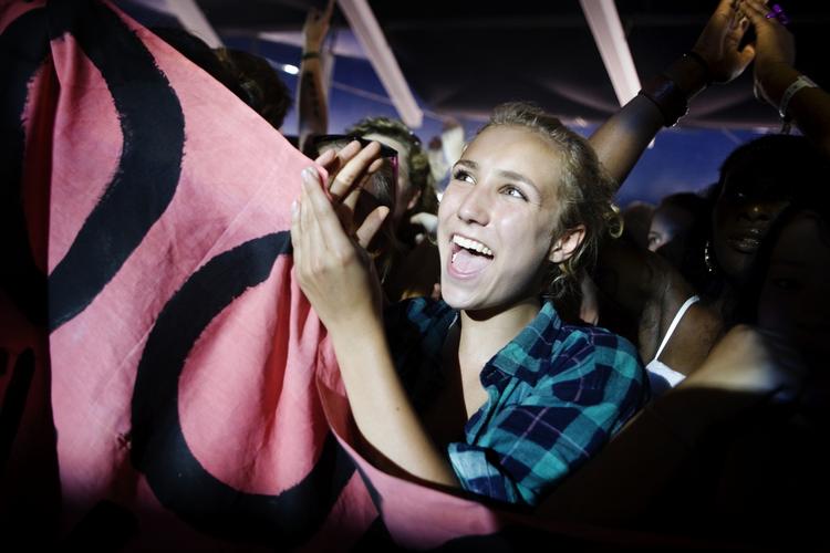 Forskud. Publikum under sidste års Jooks' koncert på Pavilion Junior-scenen, som sørger for musikken inden festivalen starter. 