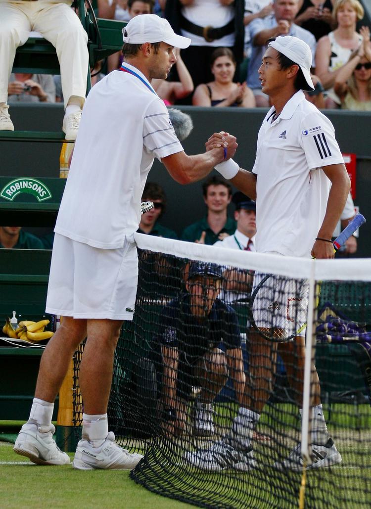 Sensation. Taiwanske Yen-Hsun Lu vandt over Amerikanske Andy Roddick efter godt spil. 