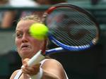 POWER. Petra Kvitova fortsætter med at imponere ved Wimbledon. 