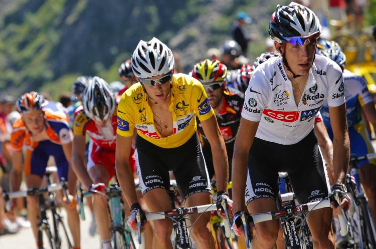 Schleck. Saxo Banks to brædre fra Luxembourg er seriøse bejlere til Tour-tronen. Arkivfoto. 