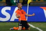 Wesley Sneijder scorede det afgørende mål, der sendte Holland i semifinalen. 