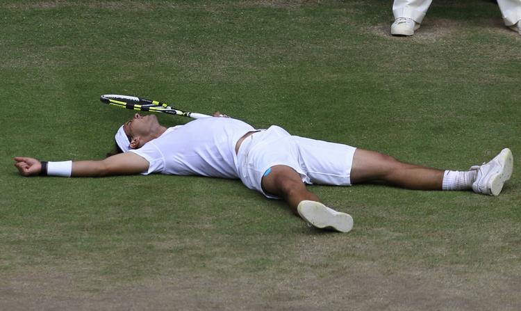 FINALEKLAR. Rafael Nadal er ved Wimbledon tæt på at gentage sin triumf fra French Open 