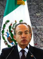 Narkokrig. Mexicos præsident Felipe Calderon har kæmpet mod mexicanske narkobander i mange år. 
