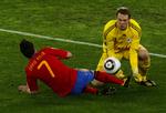Afbrænder. VM-topscorer David Villa havde selv et par gode chancer i semifinalesejren over Tyskland. 