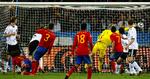 Fuldtræffer. Carles Puyol blev den store helt for Spanien, da han scorede kampens eneste mål i semifinalen mod Tyskland. 
