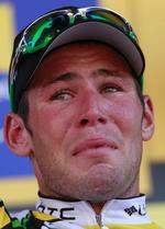 Vinder. En strakt langefinger var afløst af glædestårer, da Mark Cavendish igen var tilbage på podiet. 