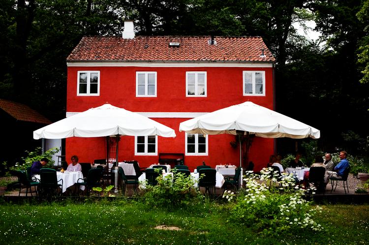Den Røde Cottage slipper aldrig det grønne tema. Og så serveres der tilmed mad til priser langt under, hvad sådan et gourmetmåltid ellers vil koste. 