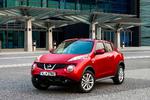 Sprælsk. Designerne har fået lov til at lege med formerne på den nye Nissan Juke. det er de runde lygter i midten, der er de egentlige forlygter 