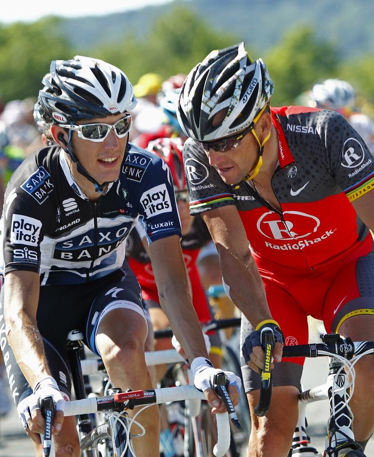FAVORITTER. En af Andy Schlecks største konkurrenter er Lance Armstrong. 
