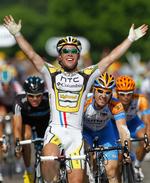 FRONTMAND. Mark Cavendish viste sig endnu en gang, som den hurtigste rytter på de afgørende meter. 