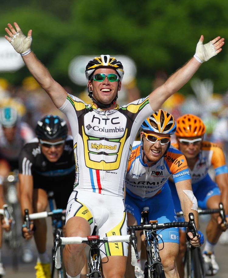 FRONTMAND. Mark Cavendish viste sig endnu en gang, som den hurtigste rytter på de afgørende meter. 