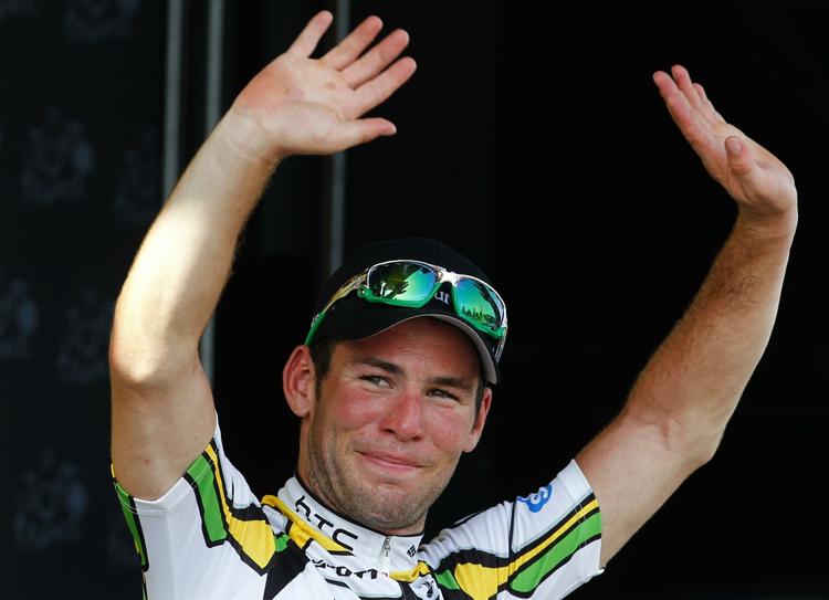 Vinder. For anden dag i træk kunne Mark Cavendish træde op på sejrspodiet. 