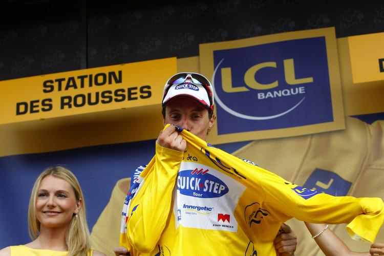 Den 29-årige franskmand Sylvain Chavanel erobrerede sin anden etapesejr. 