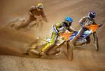 slaggerkrig. Hans Andersen (forrest) og Nicki Pedersen (inderst) fortalte hinanden sandheder efter 19. heat i Cardiff. Arkivfoto. 