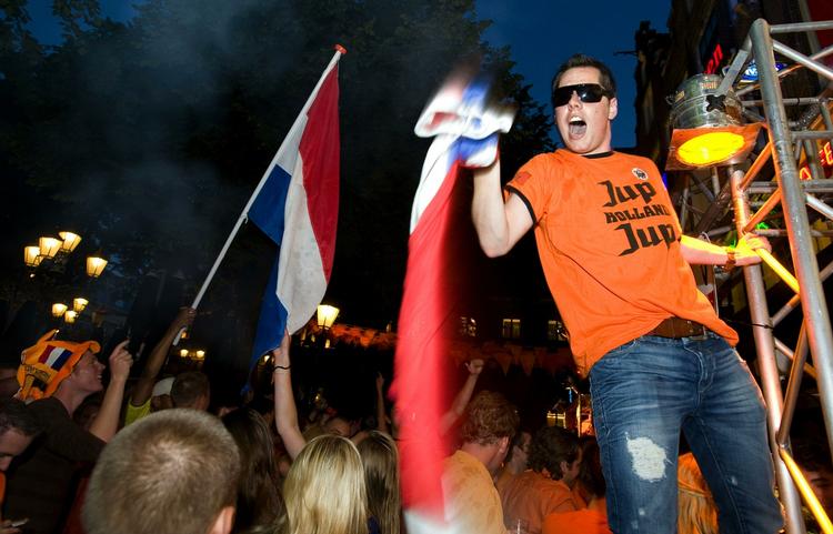 Orange. Der bliver fest i Holland i aften. Arkivfoto. 