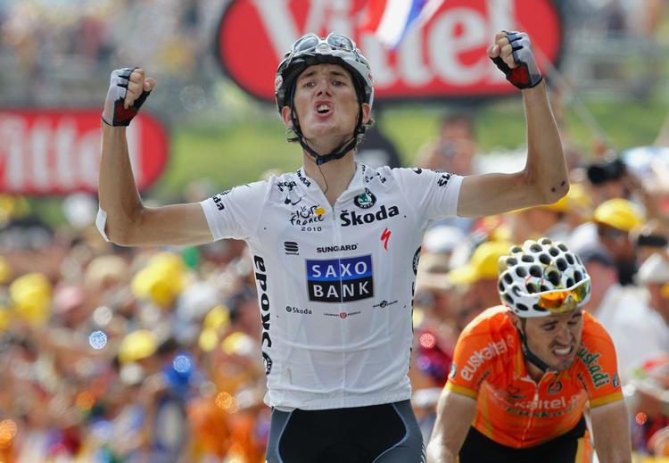 SUVERÆN. Andy Schleck sagde farvel til alle favoritterne inklusiv Lance Armstrong på 8. etape. 
