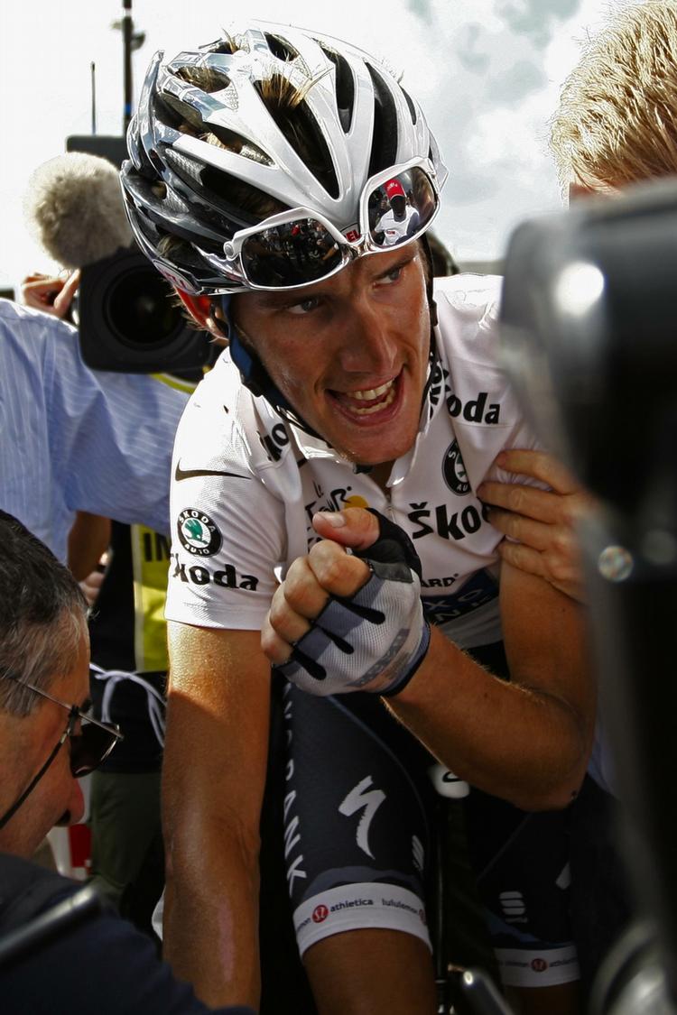 Andy Schleck strutter af selvtillid. 