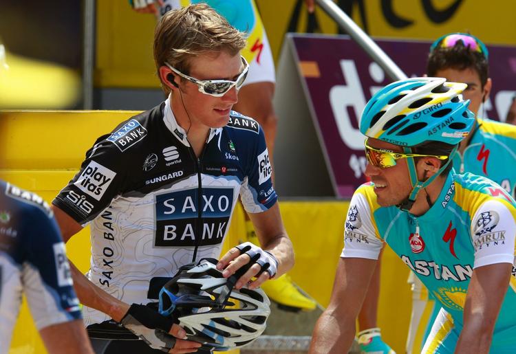 tortur. Schleck og Contador skal på 9. etape ud på små 200 km bjergkørsel. Arkivfoto. 