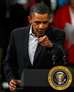 IRRITERET. USA's præsident Barack Obama mener ikke, at oppositionen hjælper til med at genoprette den amerikansek økonomi. 