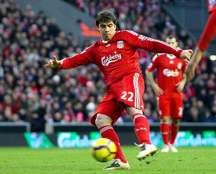 Farvel. Insua nåede 59 kampe og en enkelt scoring på de fire år han var i Liverpool. Arkivfoto. 
