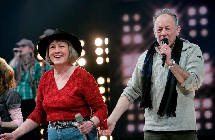 XFactor. Asle Ketil Rubbås (th) ses her i forbindelse med finalearrangementet i forbindelse med 'X Factor' 2009. 