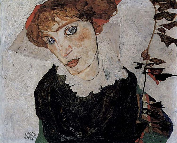 Wally. Østrigske Egon Schiele døde allerede som 28-årig i 1918, men efterlod sig tusindvis af tegninger og malerier, bl.a. 'Porträt von Wally' fra 1912. Wally, alias Valerie Neuzil, var Schieles kæreste og følgesvend i en årrække, indtil Egon Schiele valgte at gifte sig ind i det bedre borgerskab i Wien. 