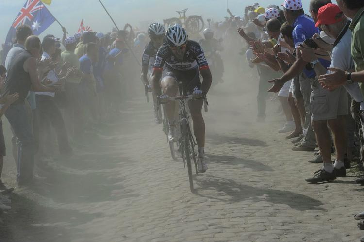 Rystetur. Tilbage på 3. etape var Fabian Cancellara i hopla, men sygdom har ændret situationen. 