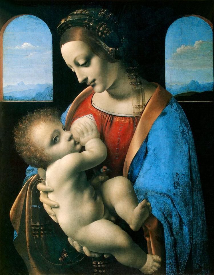 Låneobjekt. Da Vincis 'Madonna Litta' er fra cirka 1490. Maleriet hænger på Eremitagemuseet i Sankt Petersborg, men udlånes næste år til The National Gallery i London. Se billedet i større udgave nederst. 