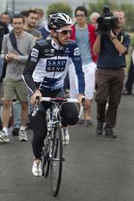 Sejr. Fabian Cancellara er i storform. Det fik konkurrenterne at føle i den belgiske by Aalst. Arkivfoto. 