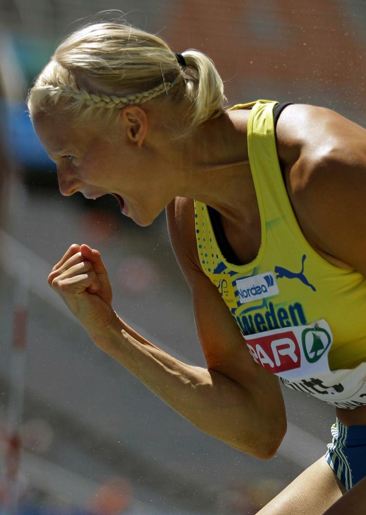 Sådan. Et spring på 6,62 m var lige præcis nok for Carolina Klüft til at komme i EM-finalen. 