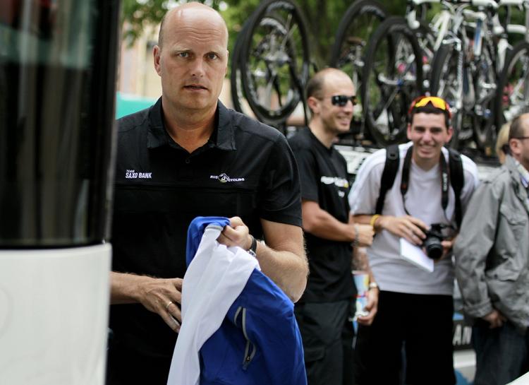 Hemmelighedsfuld. Bjarne Riis har ingen kommentarer til rygterne om Team Saxo Bank og Alberto Contador. 