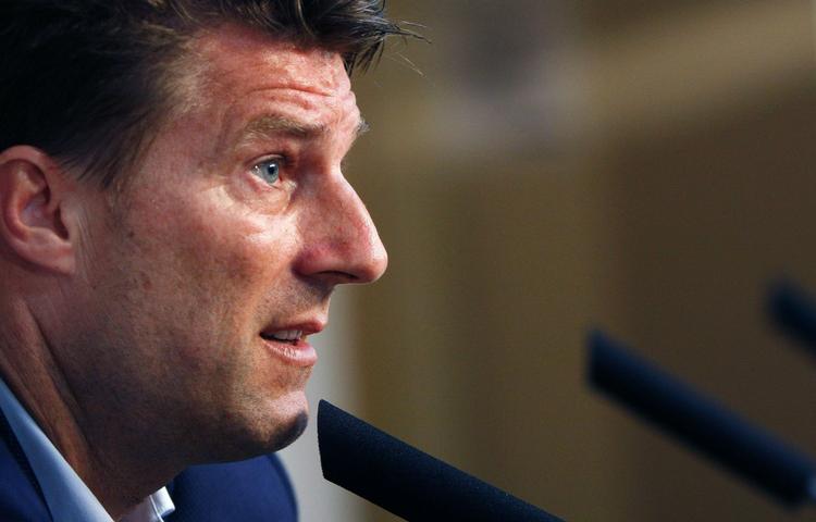UTILFREDS. Michael Laudrup og hans spillere nægter at acceptere Uefa's beslutning om at udelukke dem fra Europa League. 