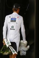Adieu. Andy Schleck sikrede Saxo Bank en 2.-plads i touren, men når næste års tour køres, vil han køre for et rivaliserende hold. 