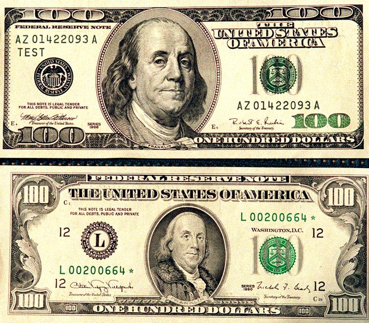 Benjamin. På amerikansk er en 'Benjamin' slang for en 100 dollar-seddel, fordi Benjamin Franklins kontrafej pryder sedlens forside. Han var en af USA's grundlæggere og regnes ifølge Torsten Jansens forord til den genudgivne selvbiografi for »USA's eneste præsident, som aldrig blev præsident«. 