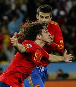 kovending. Carles Puyol fortsætter på landsholdet alligevel. Arkivfoto. 