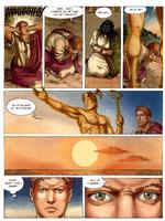 Giftblanderi. Agrippina trækker i trådene så den usikre og kunstinteresserede søn Nero kan blive tronarving i stedet for kejser Claudius kødelige søn Britannicus. Illustration fra bogen. 