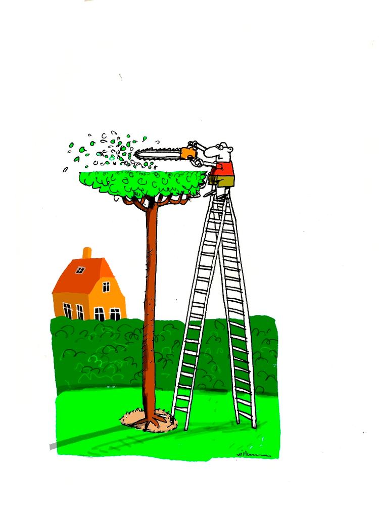 Tegning: Jørn Villumsen. 